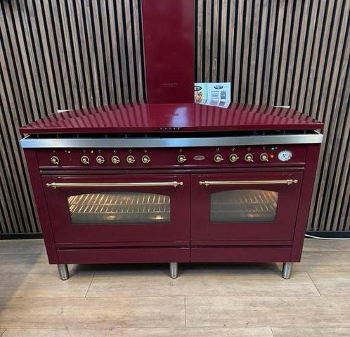 Prachtige Bordeaux rode Boretti Fornuis (Gratis bezorgen), Elektronische apparatuur, Afzuigkappen, Zo goed als nieuw, Vrijstaand