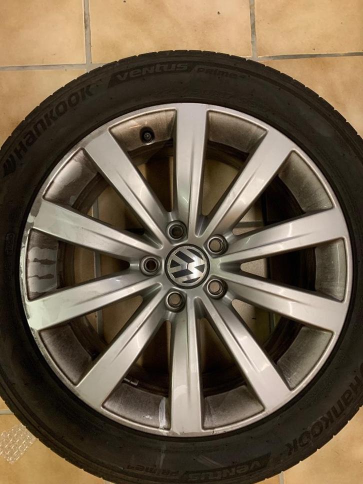 Velgen VW Sydney 17" met nieuwe banden, Auto-onderdelen, Banden en Velgen, Banden en Velgen, Zomerbanden, 17 inch, 225 mm, Personenwagen