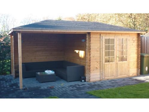 Cabane en rondins Garden House 2525 Z : 500 x 250 x 257 cm, Hobby & Loisirs créatifs, Hobby & Loisirs Autre, Neuf, Envoi