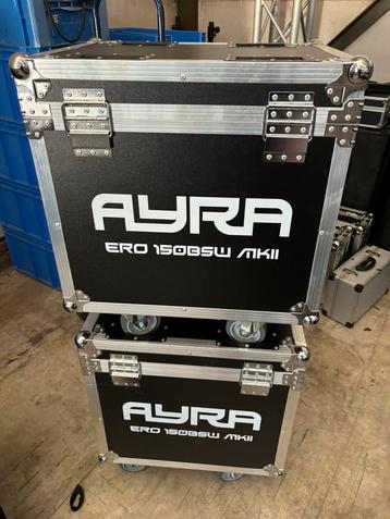4x Ayra BSW150 met 2 flightcases, Enlèvement, Comme neuf