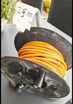 Haspel met 25 m verlengkabel, Doe-het-zelf en Bouw, Ophalen of Verzenden, Gebruikt, Kabel of Snoer