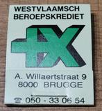 Oud luciferdoosje: Westvlaamsch Beroepskrediet, Verzamelen, Ophalen of Verzenden, Zo goed als nieuw, Luciferdoosjes of -merken