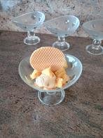 4 glazen schaaltjes, Ophalen, Gebruikt, Glas, Schaal of Schalen