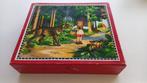 vintage houten puzzelblokkendoos/sprookjes, Antiek en Kunst, Ophalen of Verzenden