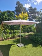 parasol met zware granieten parasolvoet, Tuin en Terras, Parasols, Ophalen, Gebruikt, Parasolvoet