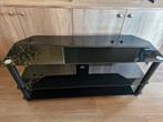 Tv meubel in zwart glas, Huis en Inrichting, Ophalen, Zo goed als nieuw, Glas