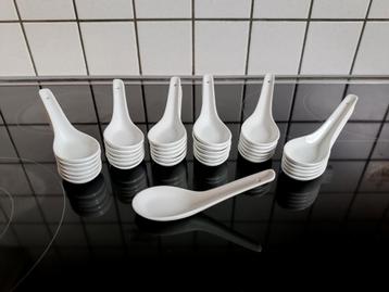 Porseleinen amuse lepels, Ophalen, Zo goed als nieuw
