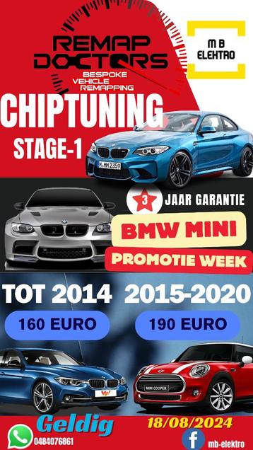 Semaine de chiptuning BMW Mini 160 euros