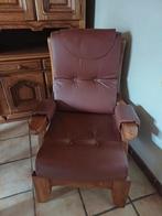 Ensemble canapé fauteuil en cuir véritable, Ophalen