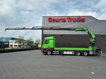 Mercedes-Benz Actros 2545 6X4 OPENLAADBAK MET FASSI F545RA.2 beschikbaar voor biedingen