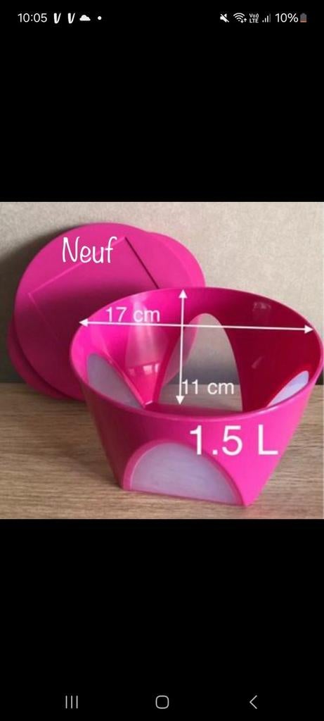 Nieuwe atlantisch kom van tupperware, Ophalen of Verzenden, Nieuw