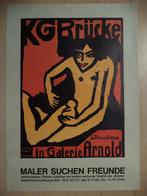 originele 1971 XL litho KIRCHNER affiche KG Brücke Keulen, Enlèvement ou Envoi