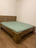 Tweepersoonsbed (1m60), Huis en Inrichting, Slaapkamer | Bedden, Ophalen, Overige materialen, Bruin, Tweepersoons