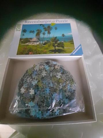 puzzel Ravensburger  1500 stuks  volledig, 1x gemaakt beschikbaar voor biedingen