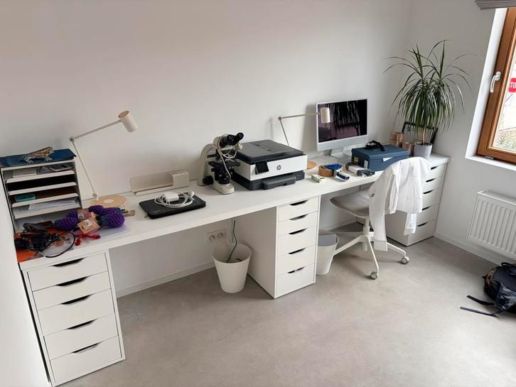 Bureau op maat 310 cm, Huis en Inrichting, Bureaus, Zo goed als nieuw, Bureau, Ophalen