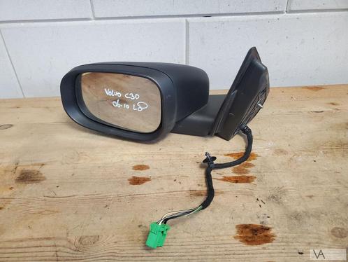 Volvo C30 2006 -2010 spiegel links ongespoten zwart 8 draden, Auto-onderdelen, Spiegels, Volvo, Gebruikt, Ophalen of Verzenden