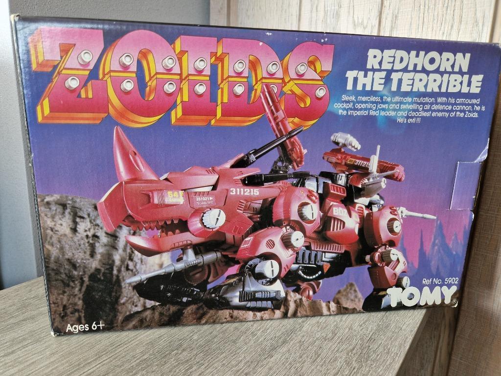 ② Zoids Redhorn the Terrible 5902 Tomy Vintage 1984 complet av — Jouets