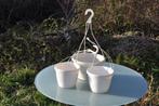 3 cache pots a suspendre, Jardin & Terrasse, Pots de fleurs, Enlèvement ou Envoi, Utilisé, Synthétique, Intérieur