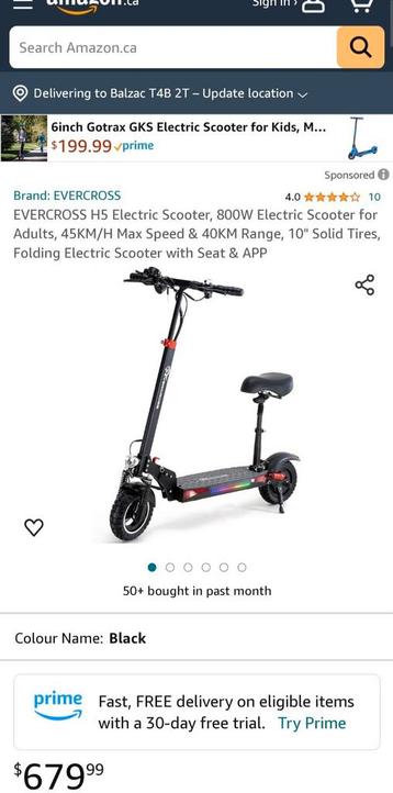 Evercross 800W Elektrische Step Nieuwprijs: €679.99 