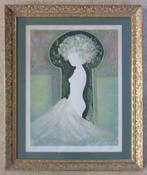 GUY RIBES / FEE DU PRINTEMPS / KLEURLITHO / 90x75cm / KADER, Antiek en Kunst, Kunst | Litho's en Zeefdrukken, Ophalen
