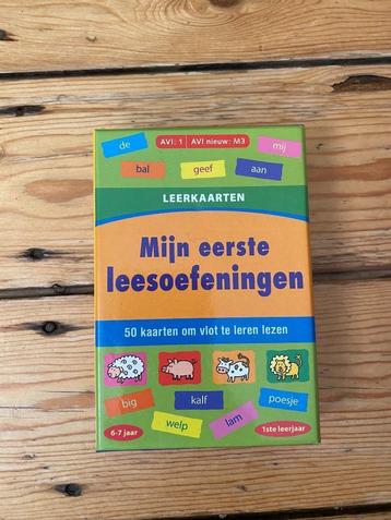 Eerste leesoefeningen, 50 kaarten, recto verso. Nieuw! beschikbaar voor biedingen