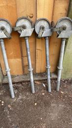 Upright bouw steiger  wielen  4 stuks, Doe-het-zelf en Bouw, Steigers, Ophalen, Zo goed als nieuw
