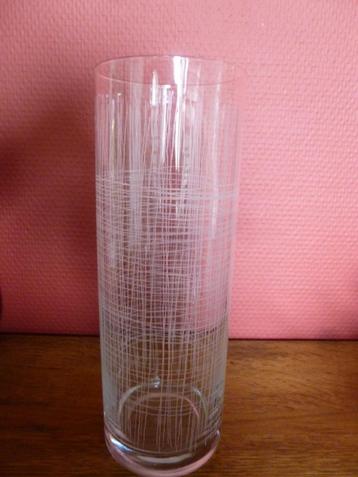 Vase en verre cylindre décoratif 23,5 x 8