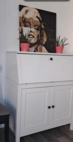 Witte Ikea-secretaresse in uitstekende staat, Huis en Inrichting, Slaapkamer | Stapelbedden en Hoogslapers, Ophalen of Verzenden