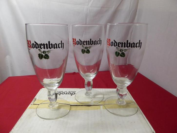 6 Verres Rodenbach sur pied - 33 cl, Collections, Marques de bière, Neuf, Verre ou Verres, Autres marques, Enlèvement ou Envoi