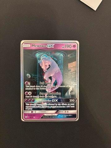 Mewtwo GX 78/73 - Shining Legends, Enlèvement ou Envoi, Comme neuf, Cartes en vrac, Foil