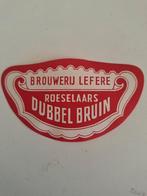 Oud bieretiket brouwerij Lefere Roeselare Roeselaars dubbel, Ophalen of Verzenden