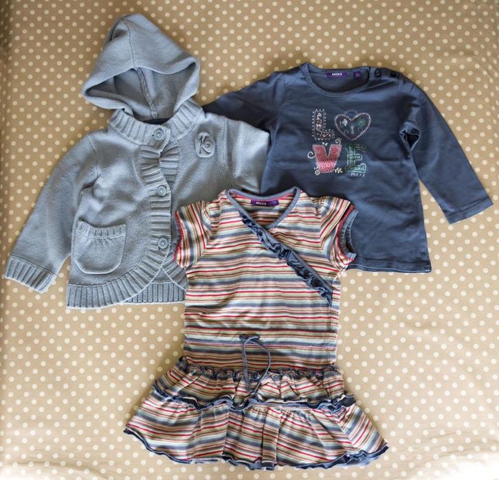 Blauw meisjes setje Mexx, maat 86 (3 stuks), Kinderen en Baby's, Babykleding | Maat 86, Gebruikt, Meisje, Setje, Ophalen of Verzenden
