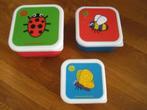 Set van 3 doosjes voor school rood - blauw - geel Tum Tum, Ophalen of Verzenden, Zo goed als nieuw