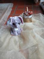 lief paars knuffel olifant-zacht pluche, Ophalen of Verzenden, Zo goed als nieuw, Olifant