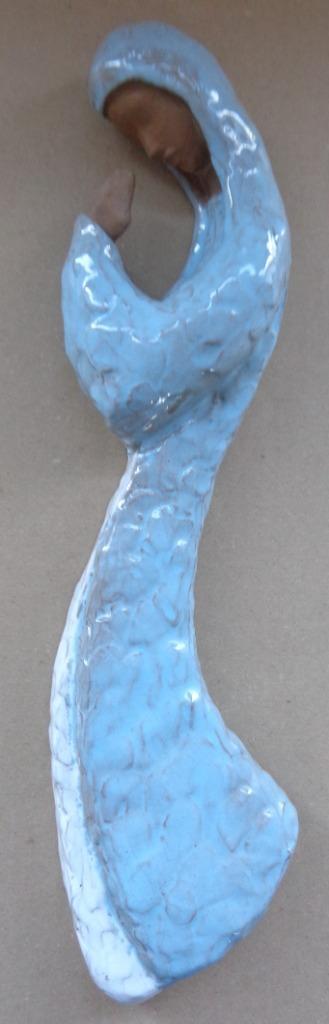 PAUL SERSTE / MARIABEELD / SCULPTUUR TERRA-COTTA / H=36cm, Antiek en Kunst, Kunst | Beelden en Houtsnijwerken, Ophalen of Verzenden