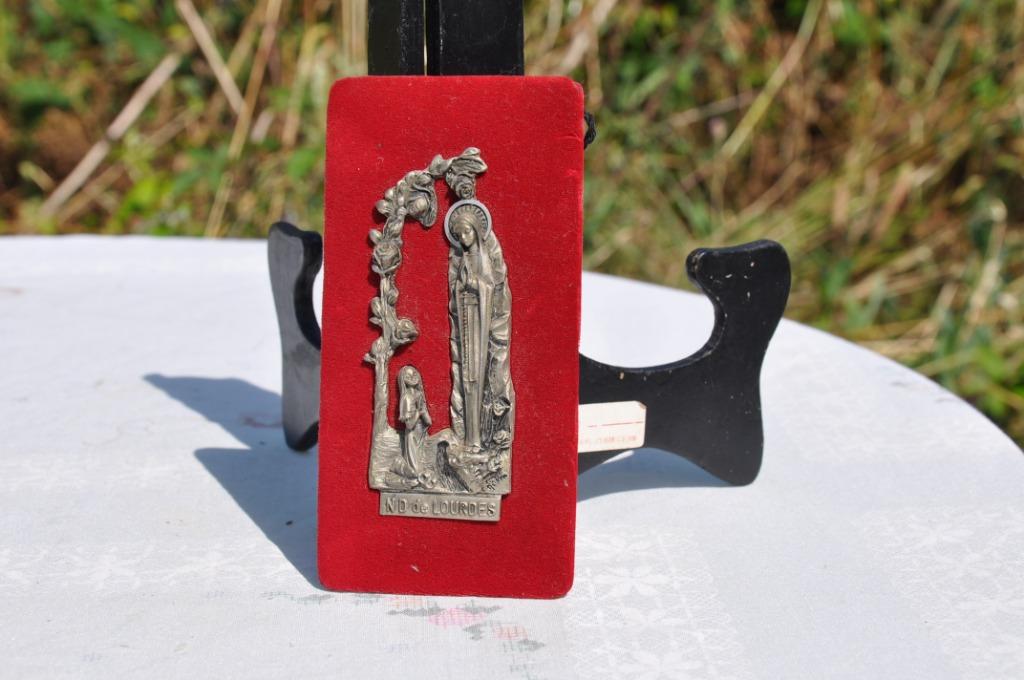 decoration murale lourdes etain sur velours, Enlèvement ou Envoi