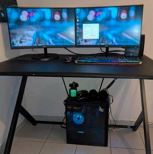 Gaming pc (compleet setup), Computers en Software, Desktop Pc's, Zo goed als nieuw, SSD, 16 GB, Met videokaart, Met monitor, Gaming
