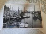 ancien port photo en noir et blanc, Comme neuf, Autres sujets/thèmes, Photo, 1940 à 1960