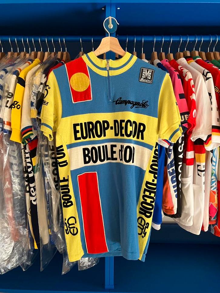Gerrie Knetemann Europ Decor-Boule d’Or 1984 koerstrui, Fietsen en Brommers, Fietsaccessoires | Fietskleding, Gebruikt, Heren