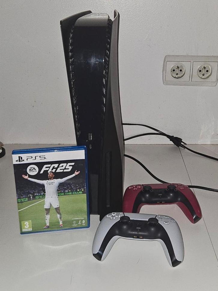 Playstation 5 (PS5) disc + 2 controllers + Spel, Games en Spelcomputers, Spelcomputers | Sony PlayStation 5, Playstation 5, Ophalen of Verzenden