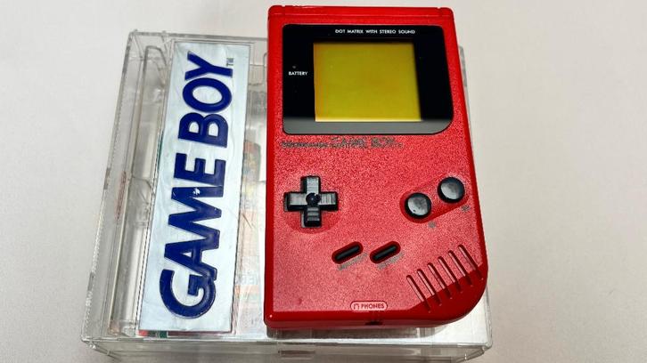 Nintendo Game Boy Classic Red Edition BOXED + Tetris, Games en Spelcomputers, Spelcomputers | Nintendo Game Boy, Gebruikt, Game Boy Classic