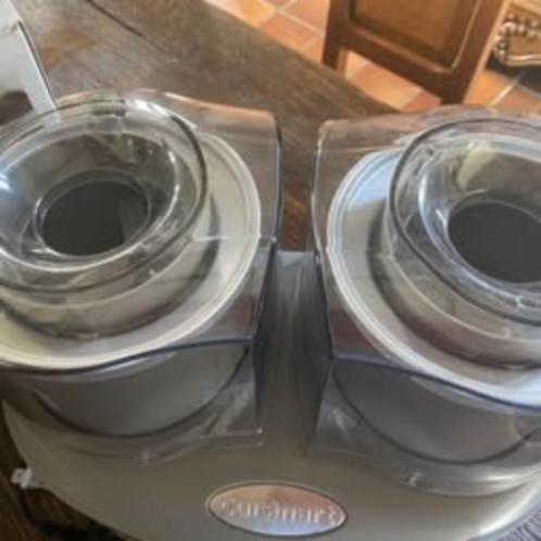 À vendre – Sorbetière Cuisinart Ice Cream Duo (ICE40BCE), Elektronische apparatuur, IJsmachines, Zo goed als nieuw, Koelelement