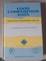 Food Composition Data - Production, management and use, Ophalen of Verzenden, Zo goed als nieuw