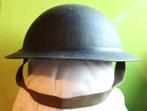 Oude Belgische ABL helm naar Brits Model WO2.Prachtstaat!, Enlèvement ou Envoi, Armée de terre, Casque ou Béret