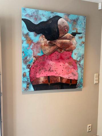 Suzanne Ruiter Painting – Feminine Power - 140 * 120 beschikbaar voor biedingen