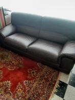 bankstel - salon, Huis en Inrichting, Zetels | Zetels, Ophalen, Leer