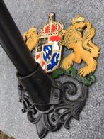 Vlaggenmasthouder, zwart met koninklijk logo, vlag, Nieuw, Ophalen of Verzenden