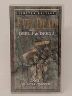 Evil Dead Limited Edition Deel 1 & Deel 2 VHS, Cd's en Dvd's, VHS | Film, Ophalen of Verzenden, Zo goed als nieuw