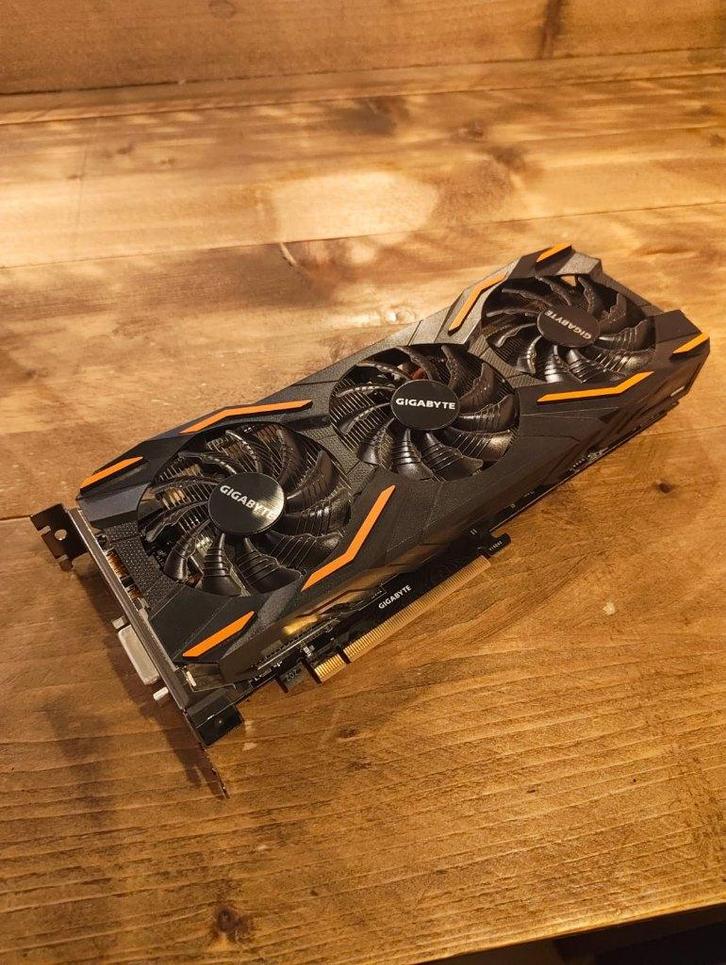 Gigabyte GeForce GTX 1080 WINDFORCE OC 8G (4 stuks), Computers en Software, Videokaarten, Gebruikt, Nvidia, PCI-Express 3.0, GDDR5