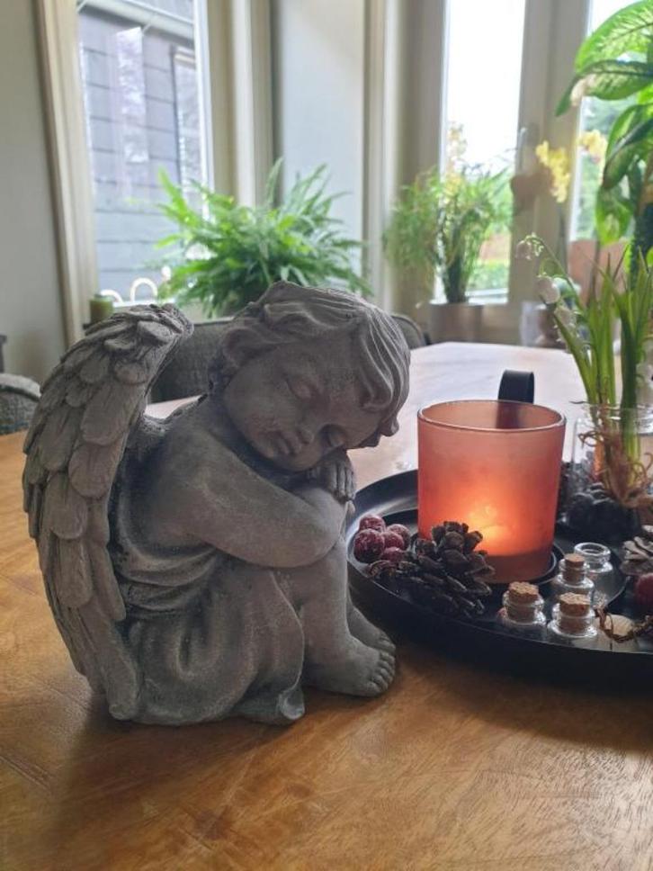 beton beeld van een engel, Antiquités & Art, Art | Sculptures & Bois, Enlèvement ou Envoi